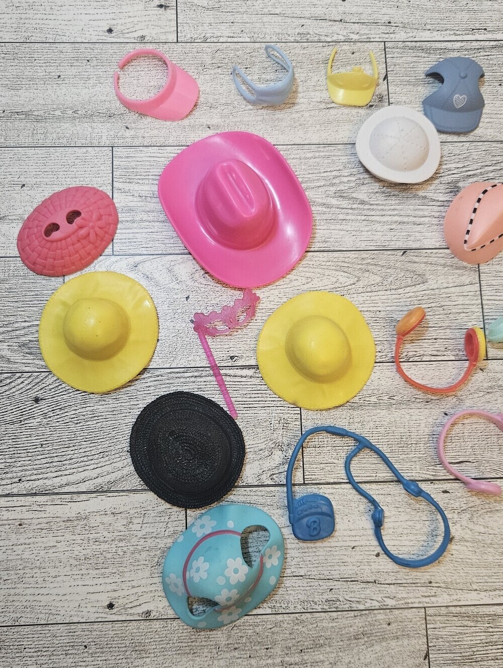 Barbie & Similar Dolls Lot of Hats Visors Headphones Walkman